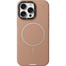 İphone 15 Pro Max Uyumlu Kılıf M-safe Şarj Özellikli Youngkit Dynamag Serisi Kapak Gold Gold