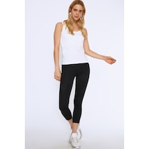 Quzu Kadın Beyaz Basic Bluz T-shirt - 15y60009-02 001