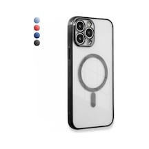 Apple Uyumlu iPhone  11 Pro Max Kılıf Magsafe Özellikli Lazer Silikon Kapak