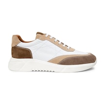 Deery Hakiki Süet Vizon Rengi Erkek Sneaker Ayakkabı - 01962Mvznp01 Vizon