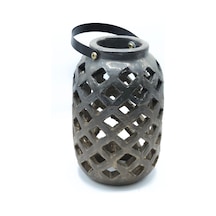 Lantern Bronz Küçük Boy Mumluk Çok Renkli