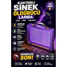 Elektrikli Sinek Öldürücü Lamba Şarjlı, Sessiz, Led Işıklı Etkili Koruma