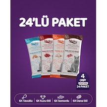Nicky Yetişkin Kediler Için Et Püresi 85 Gr X 24 Adet