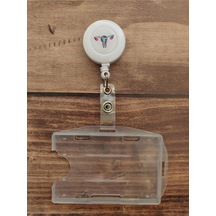 Uterus Yoyo Yaka Kartlığı Yatay Dikey Kart Koruyucu
