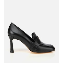 Hotiç Kadın Deri Siyah Yumuşak Dokulu Gold Detaylı Topuklu Stiletto 01ayh316610a100 01ayh316610a100 Siyah