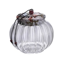 Trendooze Cam Çay Kavanozu Açık Kahve Çekirdeği Masa Beyazı Evde Kahve Keyfi İçin İdeal Seçenek Beyaz