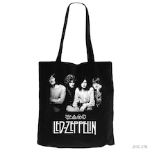 Led Zeppelin Group Siyah Kanvas Bez Çanta