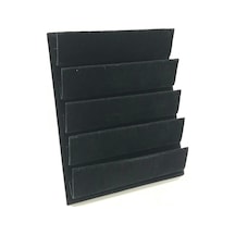 Yerli Üretim Süet Kumaş 20/16 Cm Siyah Renk Ayaklı Küpe Standı Çok Renkli