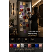 10 Adet 1mm Dekoratif Kare Rosegold Pleksi - 10x10, 15x15, 20x20, 25x25, 30x30, 35x35, 40x40 Cm Kendinden Yapışkanlı Duvar Dekorasyonu Ürünü Pleksi Ayna Beklentisiyle Almayınız