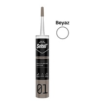 Selsil Beyaz Renk Genel Amaçlı Silikon 280 Gr