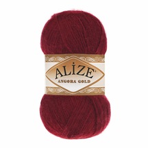 Alize Angora Gold El Örgü İpi (5 Li Paket) - 57-Bordo