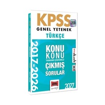 Yargı 2027 Kpss Türkçe Çıkmış Sorular 2017-2026 Konularına Göre Çözümlü
