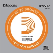 Akustik Tek Tel, 80/20 Bronze Wound, 047, Mi