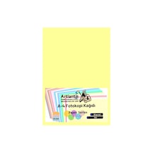 Sarı Renkli A-4 Fotokopi Kağıdı 25 li 1 Paket Artlantis Fotokopi Renkli A4 Kağıdı