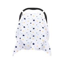 Sevi Bebe Müslin Puset ve Ana Kucağı Örtüsü ART-41 Yıldız Yağmuru