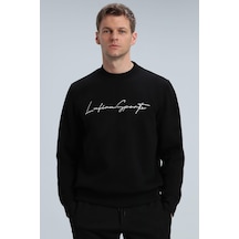 Lufian Lowe Erkek Sweatshirt 112030125-siyah