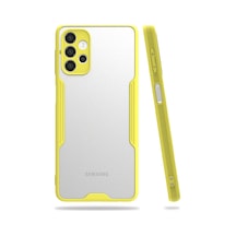 Newface - 903 - Samsung Galaxy Uyumlu A72 Kılıf Platin Silikon - Novapazr - - Sarı