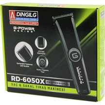 Saç Sakal Kesme - Traş Makinesi Fiş Şarjlı Led Gösterge Ayarlı Bıçak 0.1-05mm Rd-6050x G-powerg-plus