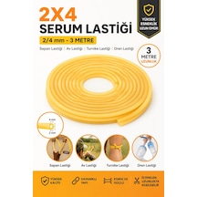 2x4 Serum Lastiği 3 Metre Sapan Lastiği Av Lastiği Turnike Dren Lastiği 2/4 Mm