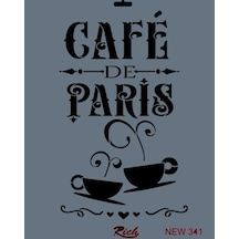 Rich New Seri N-341 Stencil 35x25 Cm - Elwm-287564 Renkli