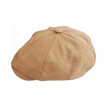 Bay Şapkacı Kışlık Erkek Peaky Blinders Ingiliz Driver Kasket Camel 7404-Standart-Camel