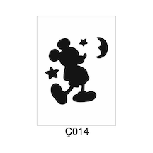 Çocuk Desen Stencil Şablon 25X25 Ç-014