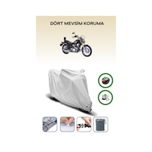Gri Arka Çanta Ve Kilit Uyumlu Bisan Roadstar 250 Uyumlu Motor Brandası