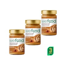 Wefood Süt Karamelli Fıstık Ezmesi 300 Gr 3'lü 8683347037131