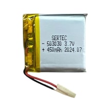 503030 3.7v 450mah Li-polymer Pil Devreli/1.5a