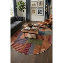 Raschel Carpet Oval Modern Multi Seri Bohem Desen Yıkanabilir Kaymaz Taban Leke Tutmaz Halı Kilim Yolluk Rcmultı Yenımodelelıps 002 Çok Renkli