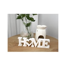 Home Dekoratif Yazı, Ev Süsü, Masa Üstü Dekor, Dekoratif Ev Aksesuarı 22x6 Cm Beyaz - 832790157