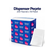 Dispenser Peçete 200 Yaprak X 18 Paket