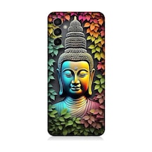 Samsung Galaxy M23 Uyumlu Silikon Kılıf Budha Ve Sarmaşık Yapraklar