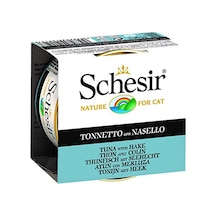 Schesir Tuna ve Barlam Balıklı Konserve Yetişkin Kedi Maması 85 G