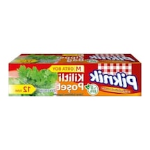 Orta Boy Kilitli Sızdırmaz Buzdolabı Poşeti 12'li Set