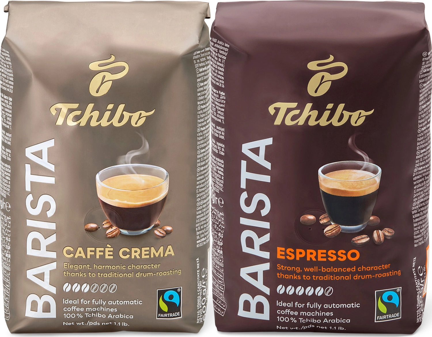 Tchibo Barista Espresso Çekirdek Kahve 500 G & Barista Caffè Crema Çekirdek Kahve 500 G Çekirdek Kahve