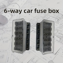 Chuangyinshop 6 Way Fuse Box 6 Yollu Araç Sigorta Kutusu Tutucu