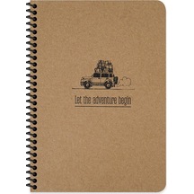 Keskin Color Spiralli Sert Kapak Kraft Tag Defter A5 80 Yaprak Çizgisiz 410360-99