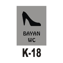 Iş Güvenliği Pvc Dekota Uyarı - Ikaz Levhası Bayan Wc Yazılı (258807110)