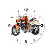 Kavuniçi Motosiklet Desenli Duvar Saati (407684964) Çok Renkli