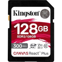 Kingston Canvas React Plus SDR2/128GB SDXC UHS-II 128 GB Hafıza Kartı Kingston Canvas React Plus SDR2/128GB SDXC UHS-II 128 GB Hafıza Kartı