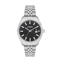 Wesse Wwg208201 Quartz Çelik Gri Siyah Kadran 43 Mm Erkek Kol Saati Gri