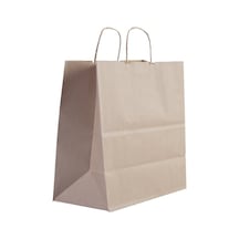 Büküm Saplı Kraft Kağıt Çanta 29X15X29 (25'Li)-Büküm Saplı Kraft Kağıt Çanta