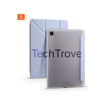 Samsung Galaxy Tab A7 10.4 T500 2020 Kılıf Kalem Bölmeli Stand Olabilen Standlı Tablet Kılıfı Kapaklı Kılıf