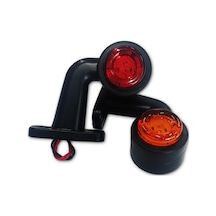 Ahmet Otomotiv 2 Adet Ultra Mini Eğri Takoz 12 Ledli Boynuz Takım N11.10