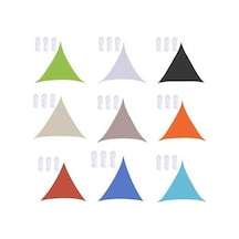 Wondernest Üçgen Açık Bahçe Güneşlik Yelken Su Geçirmez Anti-uv Gölgelik Kırmızı 2x2x2m Kırmızı