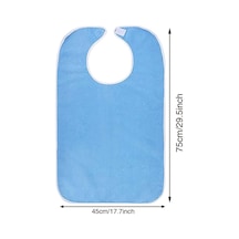 Yifomall Yetişkinler İçin Kirlenmeyi Engelleyen Çok Amaçlı Yemek Apronu - Yolcular Ve Bakım Gerektirenler İçin Hafif Tabanlı, Kolay Kullanıma Uygun Mavi