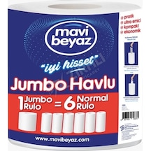 5 Adet Mavi Beyaz Çeksil İçten Çekme Havlu