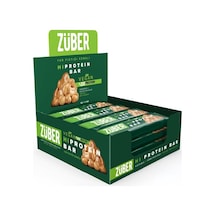 Züber Vegan Fıstık Ezmeli Yüksek Protein Bar 45g X 12 Adet