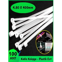 Carub Kablo Bağı - Plastik Cırt Kelepçe 4.8 400mm 100 Adet